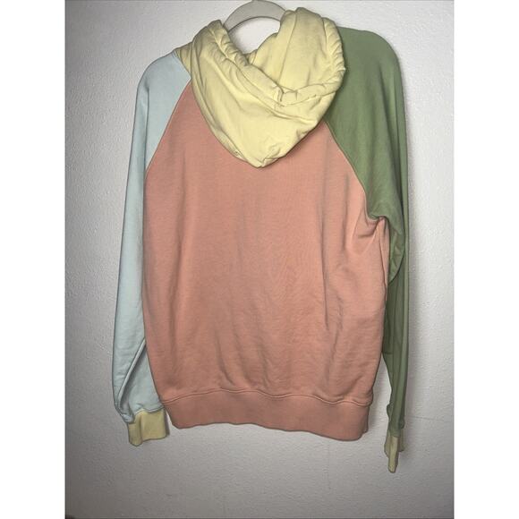 Teddy Fresh Pastel Color Block Hoodie Size Medium Pockets - Picture 6 of 8